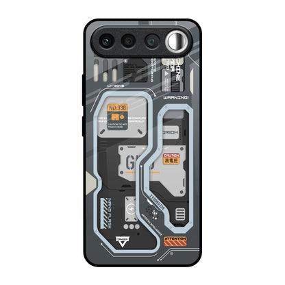 Retro Futuristic Realme 16 5G Glass Back Cover Online