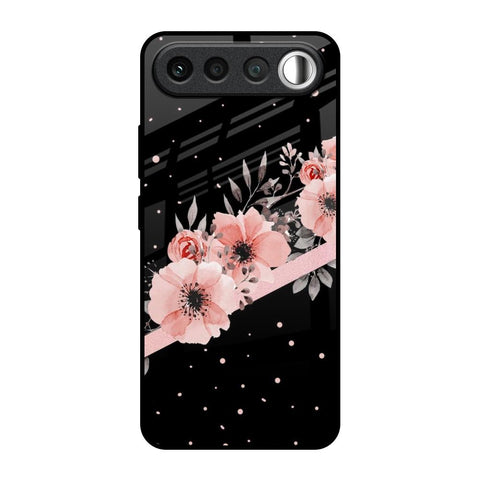 Floral Black Band Realme 16 5G Glass Back Cover Online