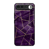 Geometric Purple Realme 16 5G Glass Back Cover Online