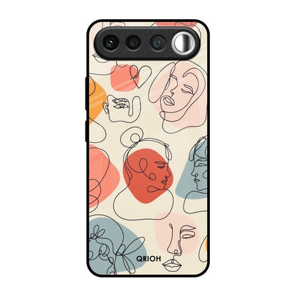 Abstract Faces Realme 16 5G Glass Back Cover Online
