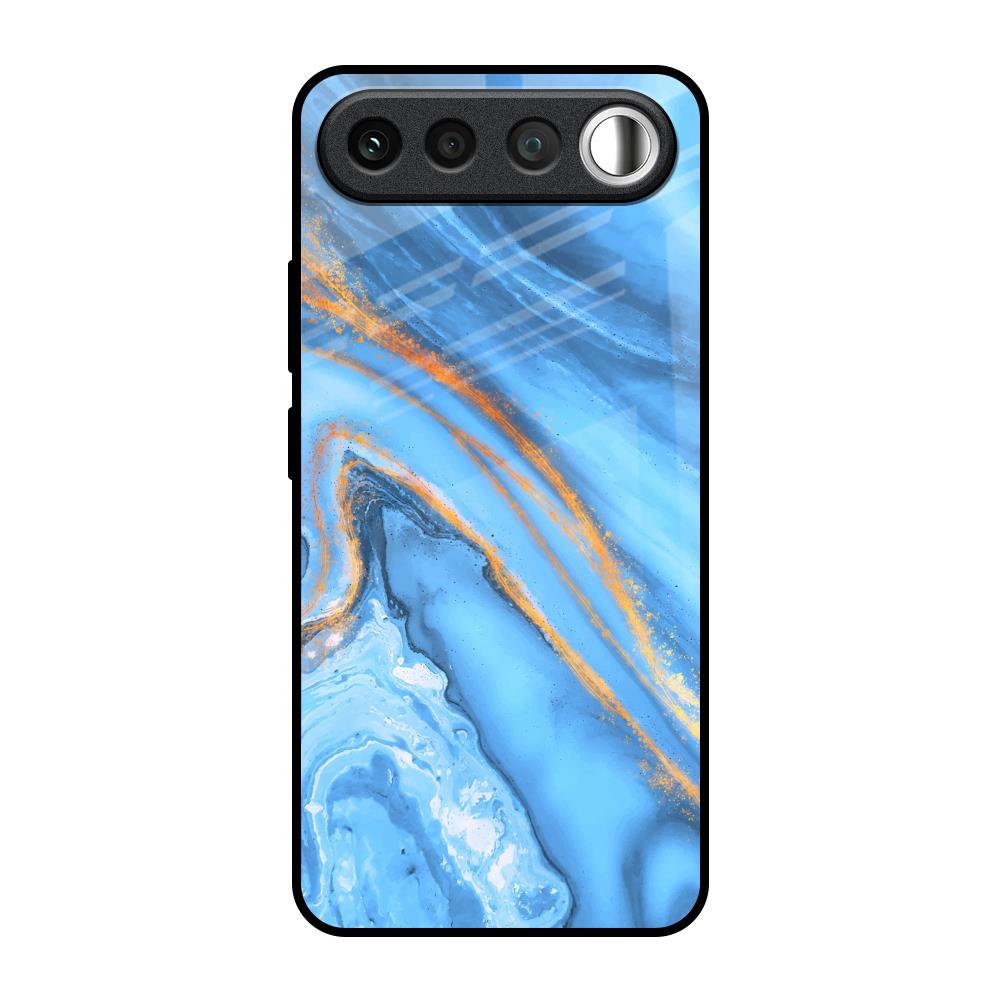 Vibrant Blue Marble Realme 16 5G Glass Back Cover Online