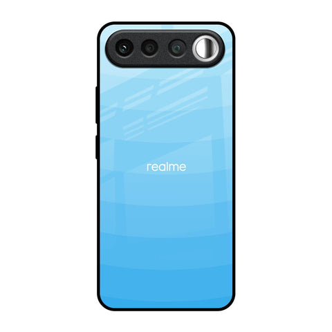 Wavy Blue Pattern Realme 16 5G Glass Back Cover Online