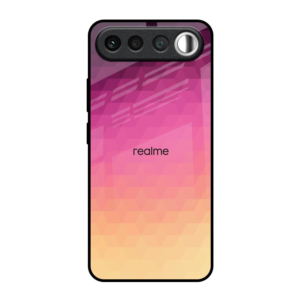 Geometric Pink Diamond Realme 16 5G Glass Back Cover Online