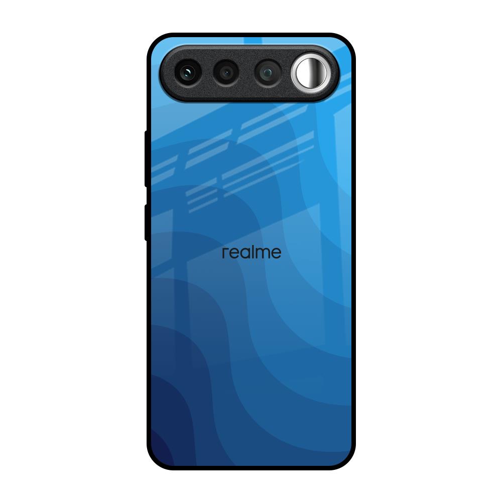 Blue Wave Abstract Realme 16 5G Glass Back Cover Online