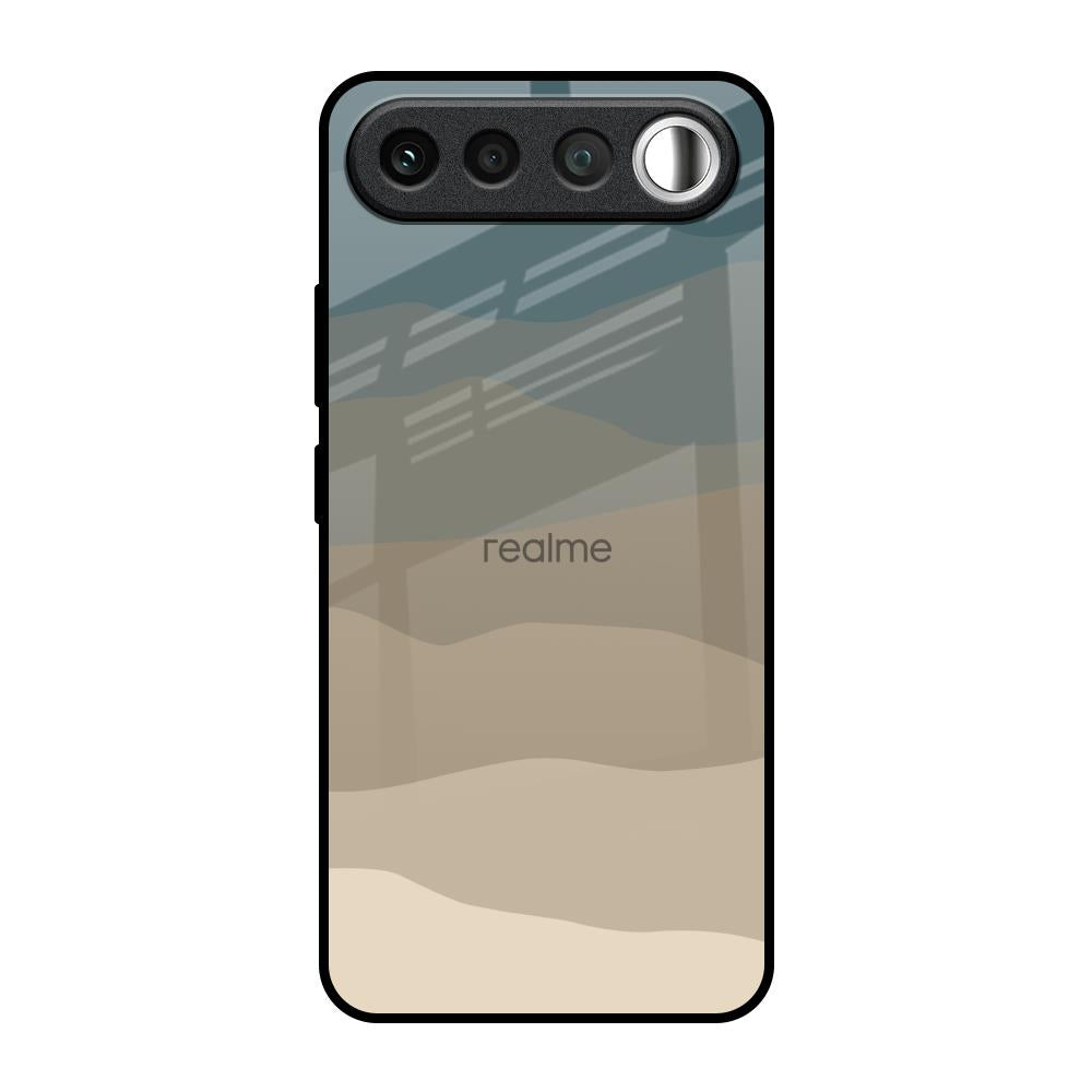 Abstract Mountain Pattern Realme 16 5G Glass Back Cover Online