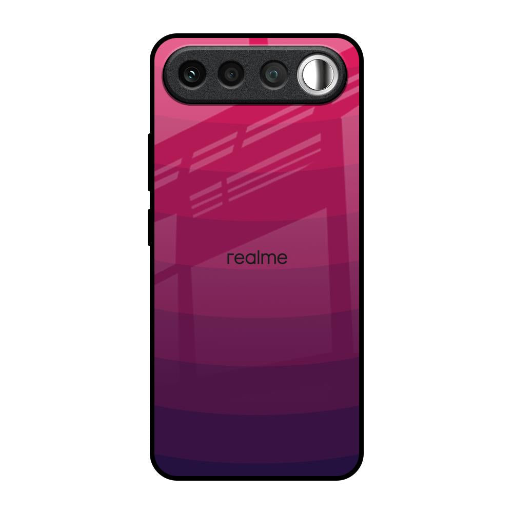 Wavy Pink Pattern Realme 16 5G Glass Back Cover Online