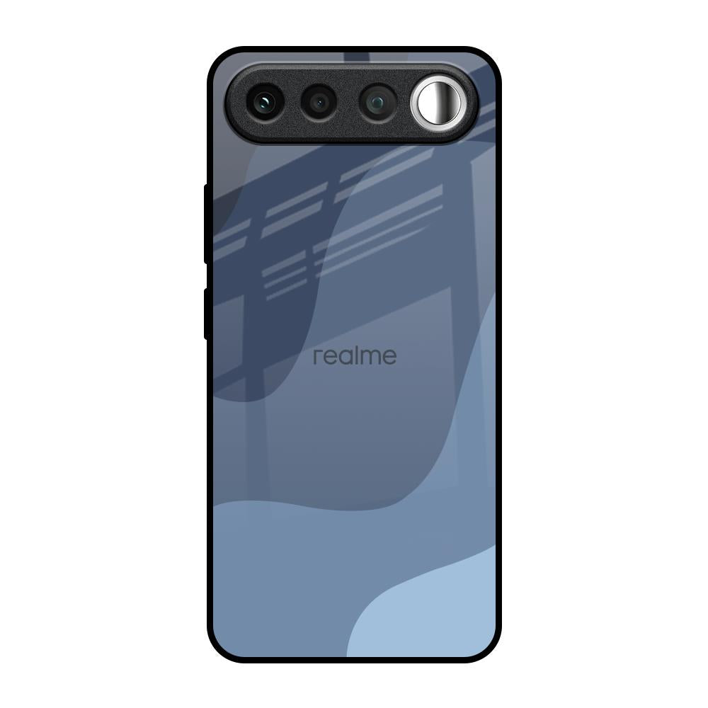 Navy Blue Ombre Realme 16 5G Glass Back Cover Online