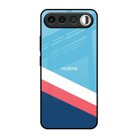 Pink & White Stripes Realme 16 5G Glass Back Cover Online