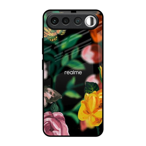 Flowers & Butterfly Realme 16 5G Glass Back Cover Online