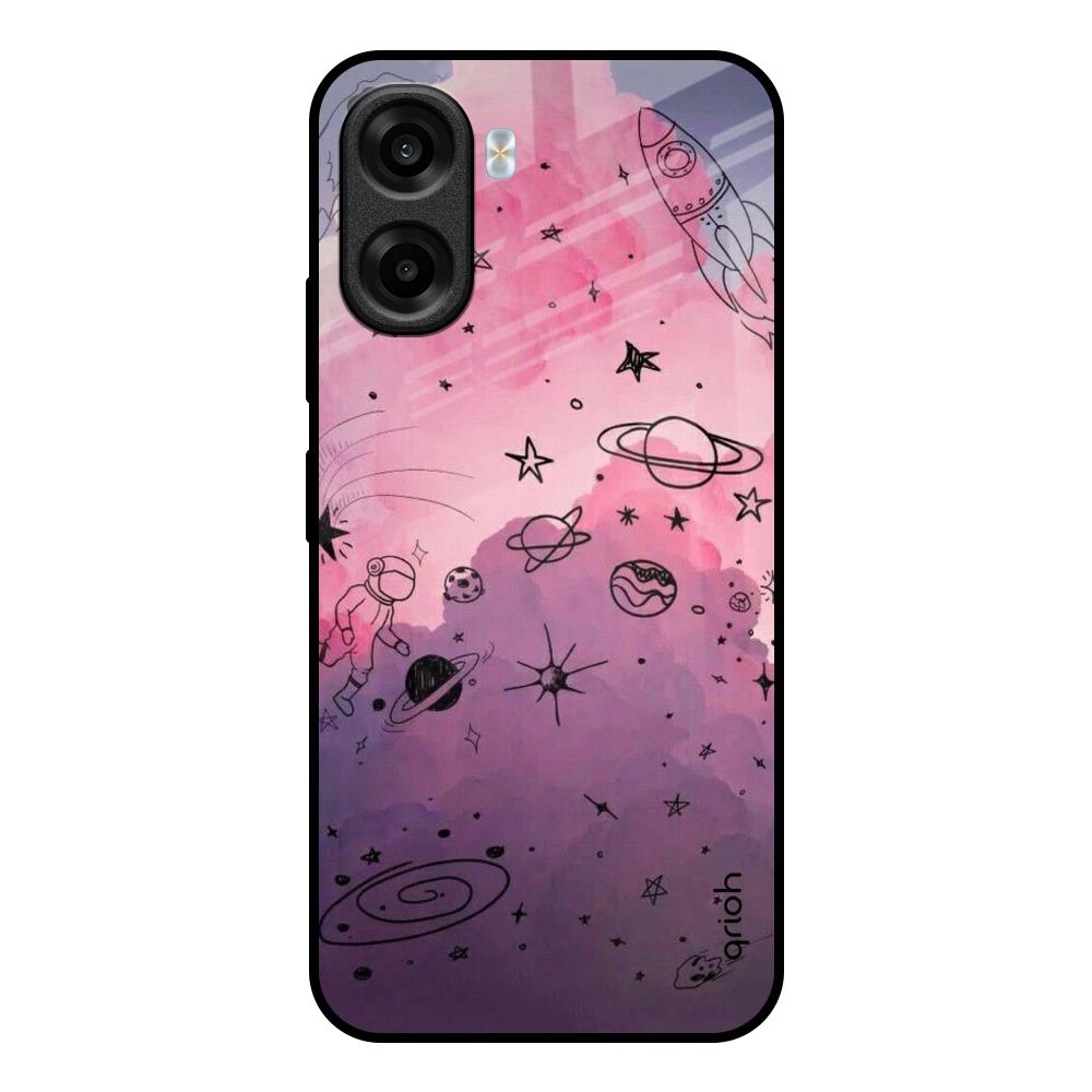Space Doodles OPPO K14x 5G Glass Back Cover Online
