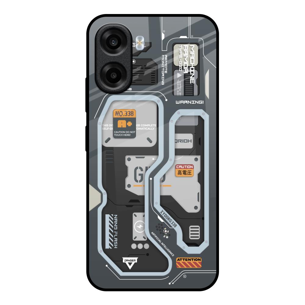 Retro Futuristic OPPO K14x 5G Glass Back Cover Online