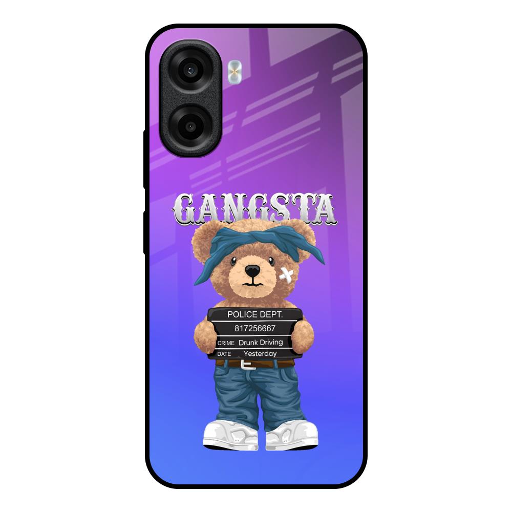 Gangsta Bear OPPO K14x 5G Glass Back Cover Online
