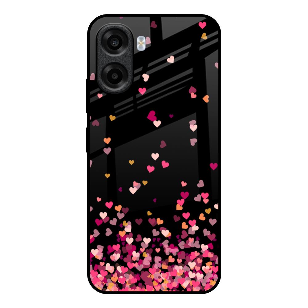 Heart Rain Fall OPPO K14x 5G Glass Back Cover Online