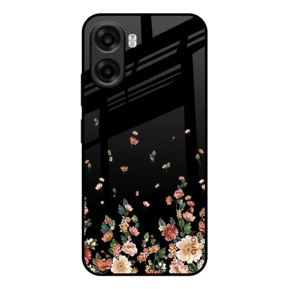 Floating Floral Print OPPO K14x 5G Glass Back Cover Online