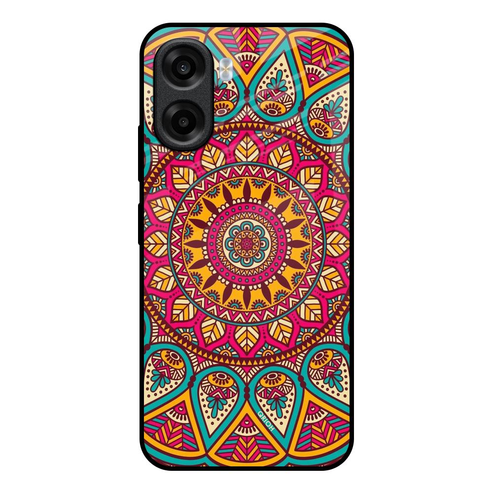Elegant Mandala OPPO K14x 5G Glass Back Cover Online