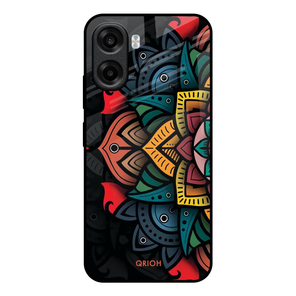 Retro Gorgeous Flower OPPO K14x 5G Glass Back Cover Online