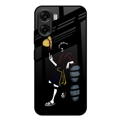 Luffy Line Art OPPO K14x 5G Glass Back Cover Online