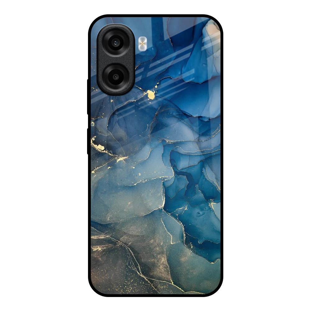 Blue Cool Marble OPPO K14x 5G Glass Back Cover Online