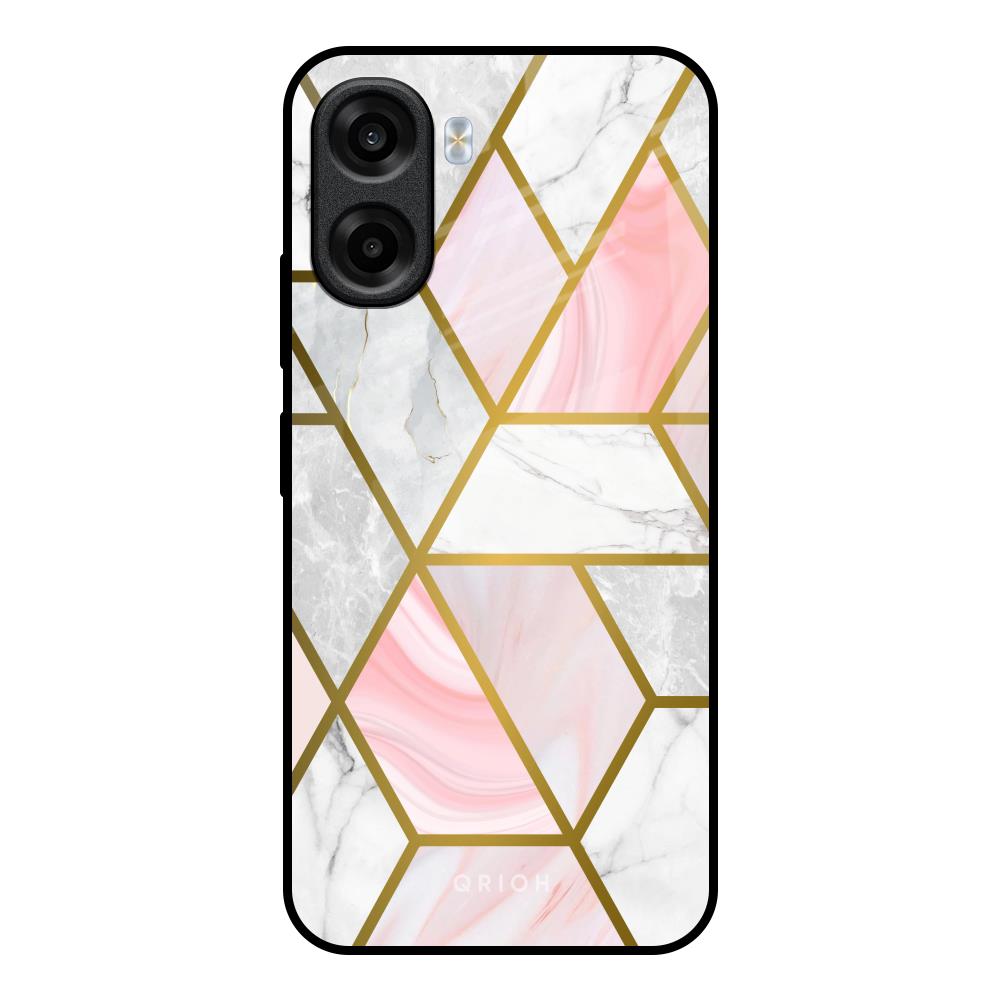 Geometrical Marble OPPO K14x 5G Glass Back Cover Online