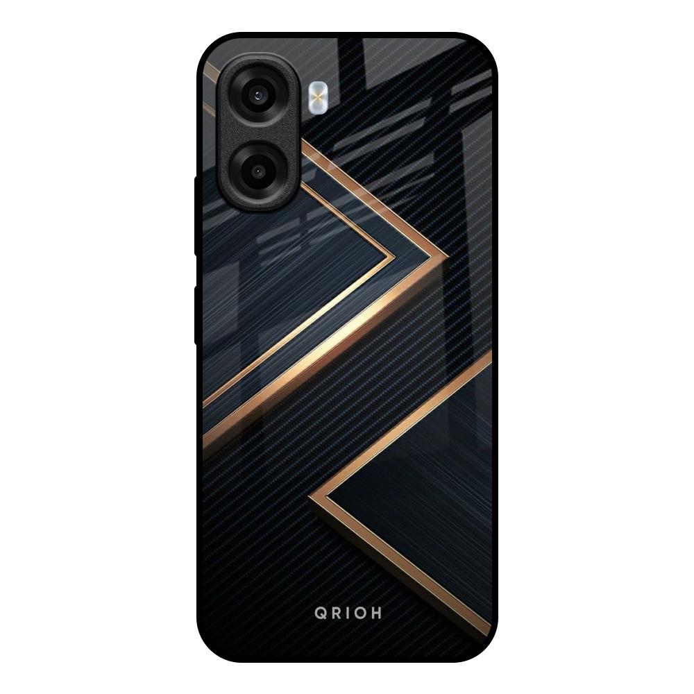 Sleek Golden & Navy OPPO K14x 5G Glass Back Cover Online