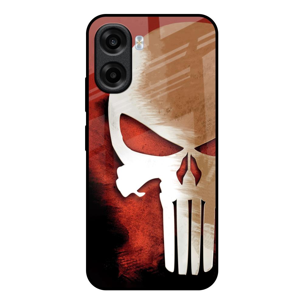 Red Skull OPPO K14x 5G Glass Back Cover Online