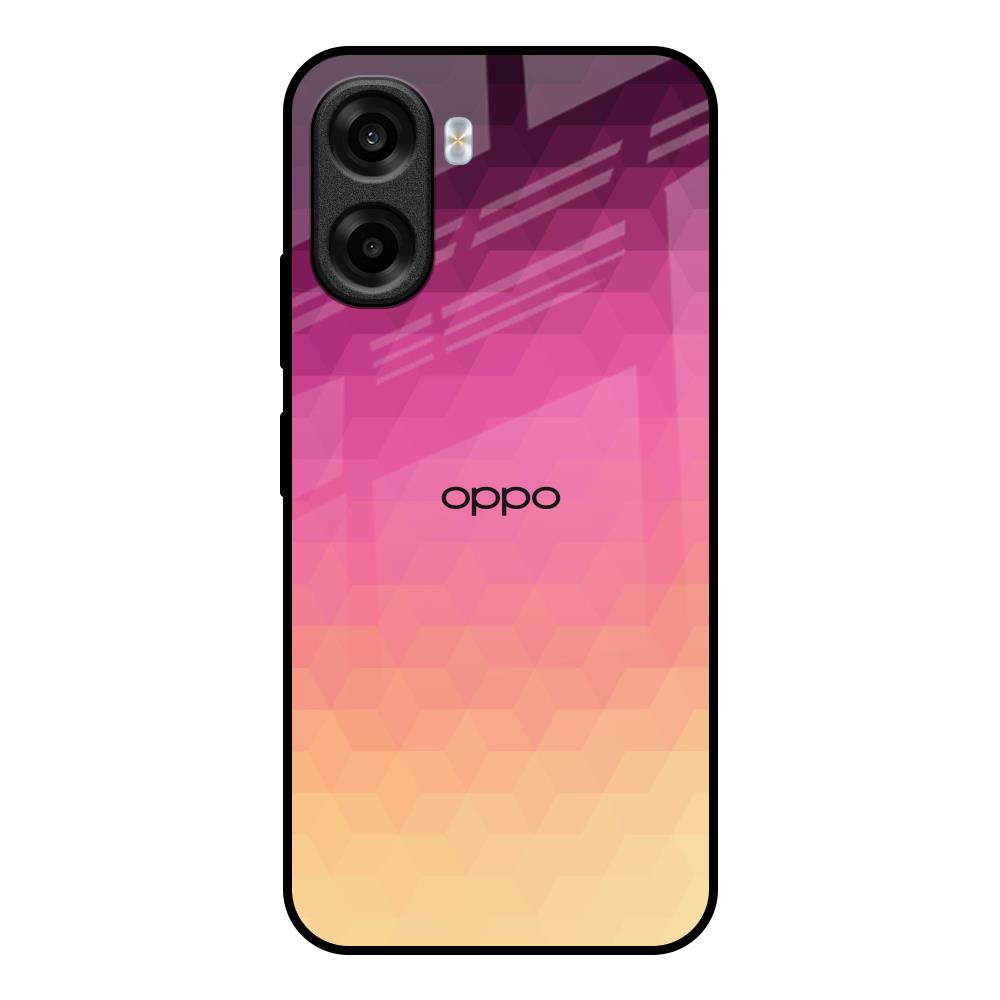 Geometric Pink Diamond OPPO K14x 5G Glass Back Cover Online