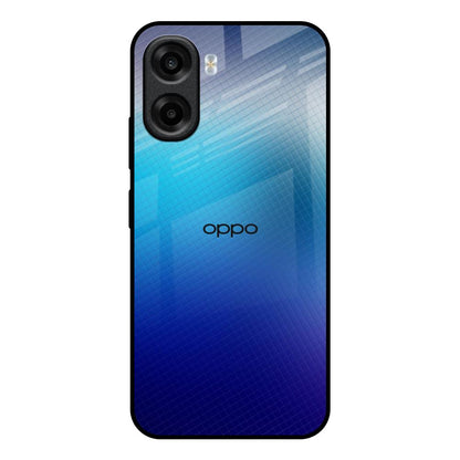Blue Rhombus Pattern OPPO K14x 5G Glass Back Cover Online
