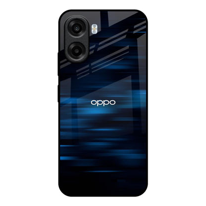 Blue Rough Abstract OPPO K14x 5G Glass Back Cover Online