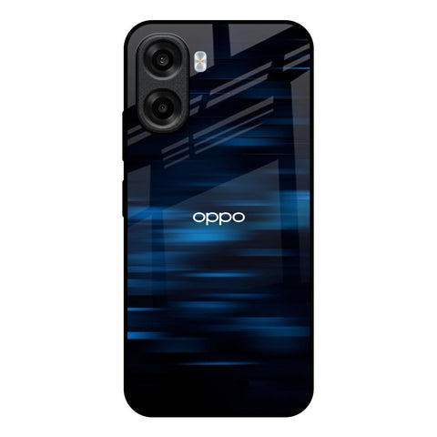 Blue Rough Abstract OPPO K14x 5G Glass Back Cover Online