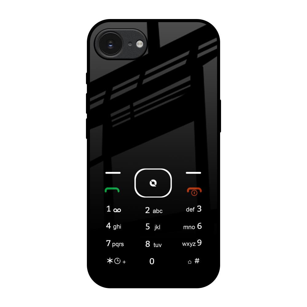 Classic Keypad Pattern Apple iPhone 17e Glass Back Cover Online