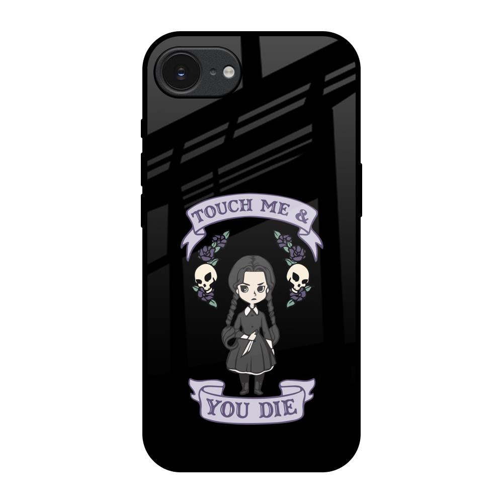 Touch Me & You Die Apple iPhone 17e Glass Back Cover Online
