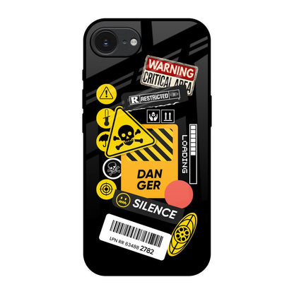 Danger Signs Apple iPhone 17e Glass Back Cover Online