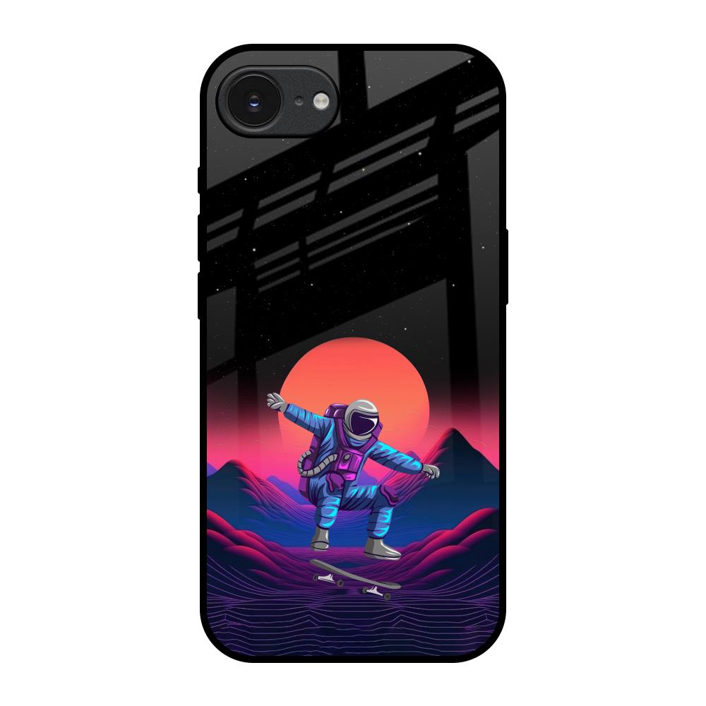 Retro Astronaut Apple iPhone 17e Glass Back Cover Online