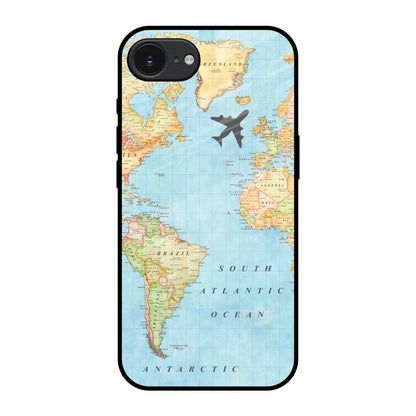 Travel Map Apple iPhone 17e Glass Back Cover Online