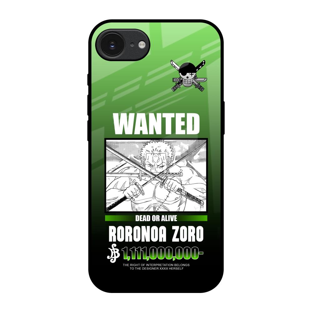 Zoro Wanted Apple iPhone 17e Glass Back Cover Online