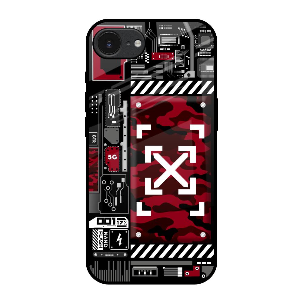 Technology Art Apple iPhone 17e Glass Back Cover Online