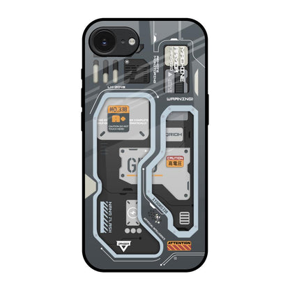 Retro Futuristic Apple iPhone 17e Glass Back Cover Online