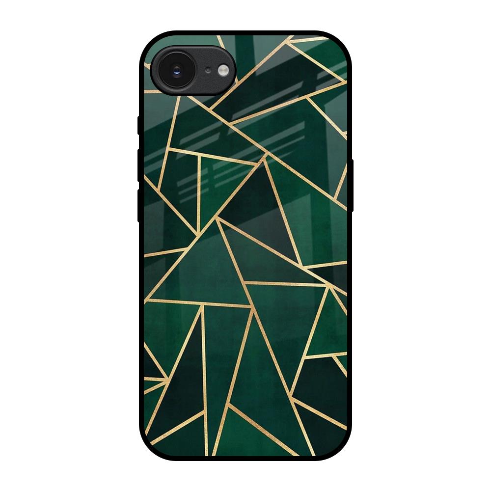 Abstract Green Apple iPhone 17e Glass Back Cover Online