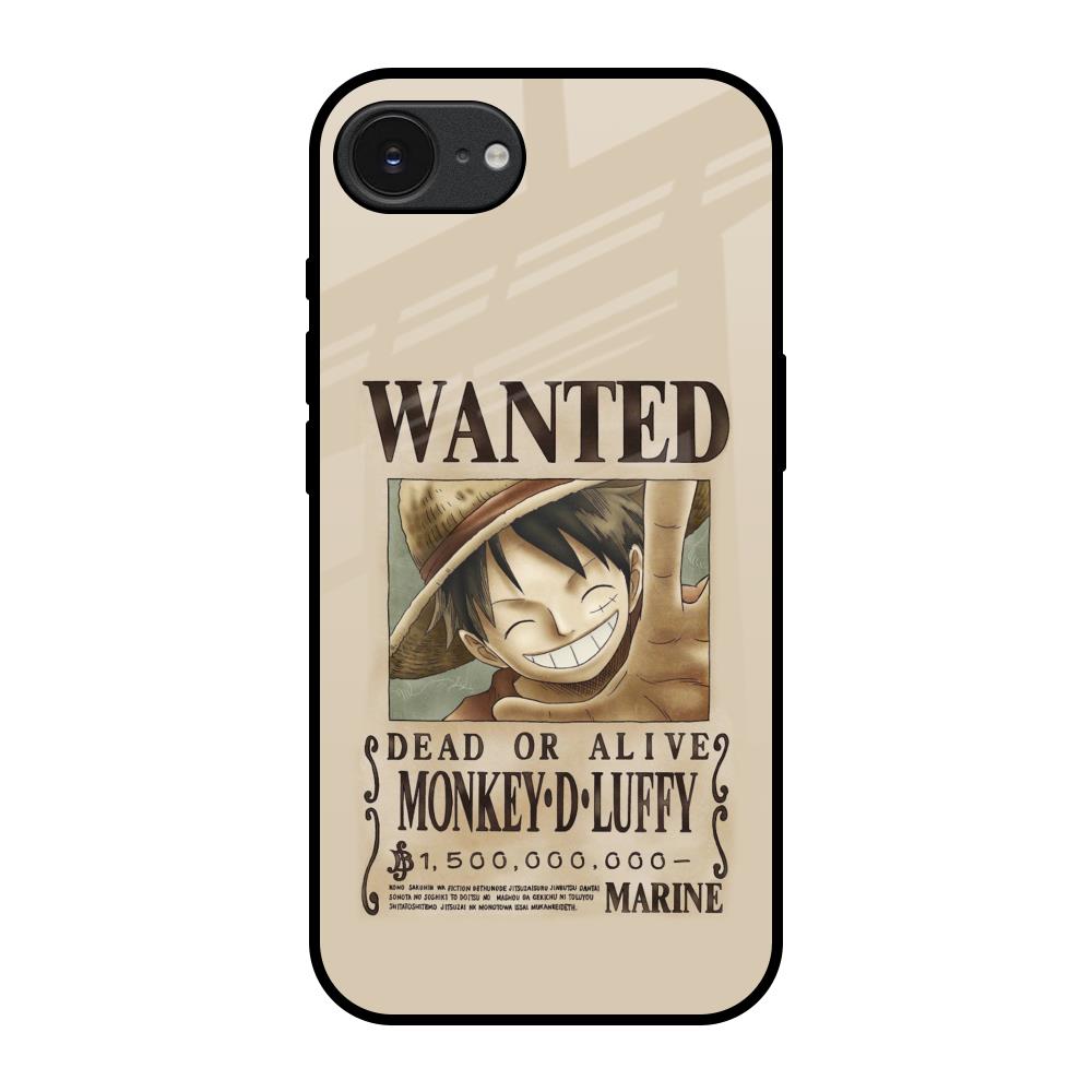 Luffy Wanted Apple iPhone 17e Glass Back Cover Online