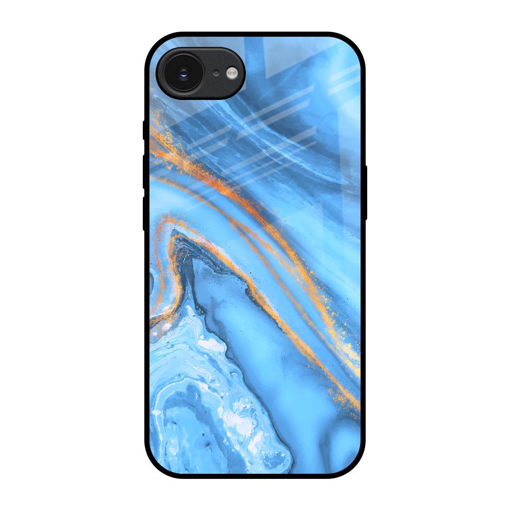 Vibrant Blue Marble Apple iPhone 17e Glass Back Cover Online
