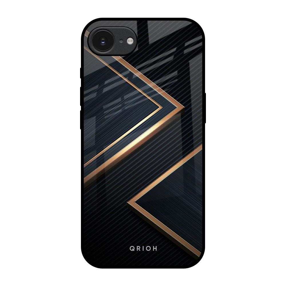Sleek Golden & Navy Apple iPhone 17e Glass Back Cover Online