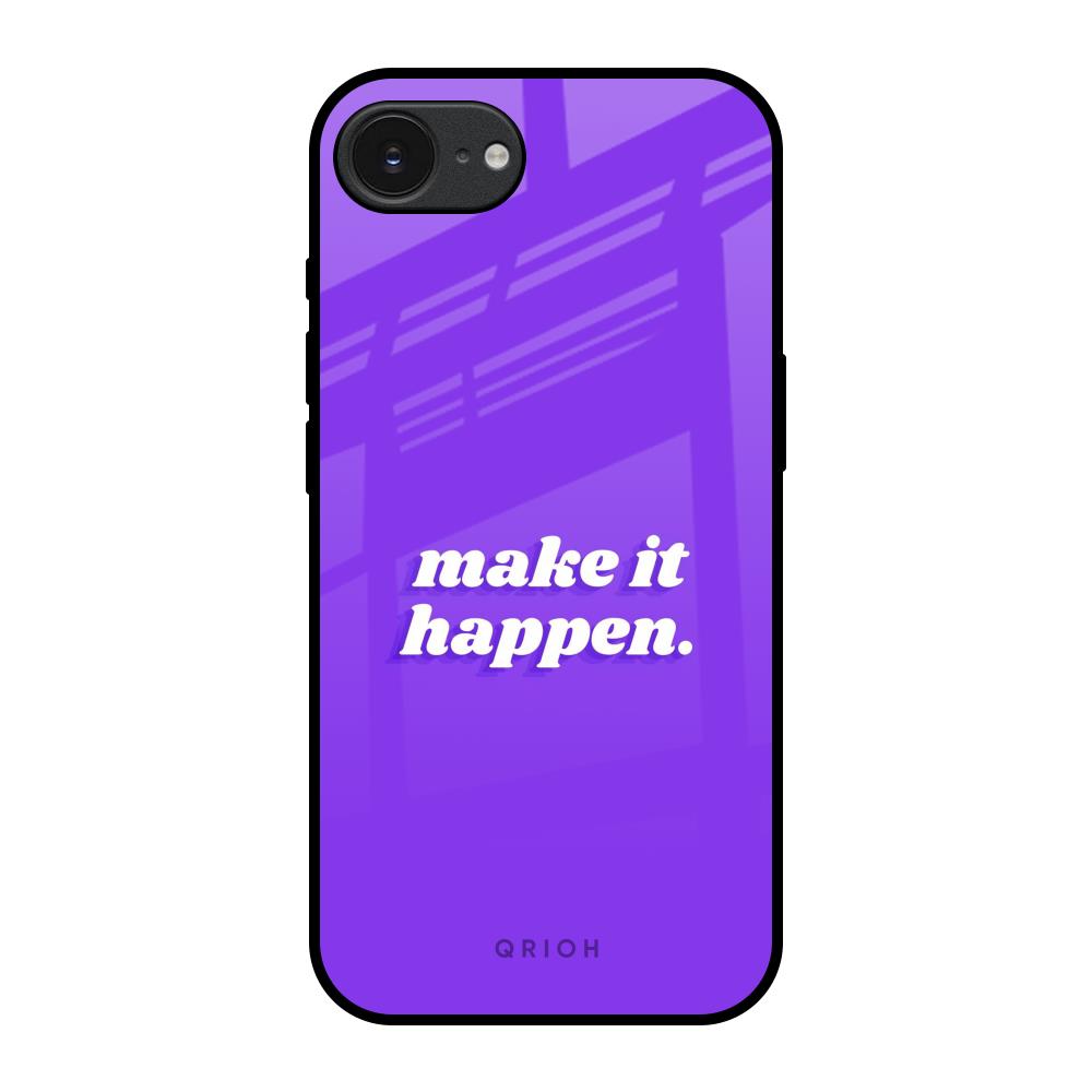 Make it Happen Apple iPhone 17e Glass Back Cover Online