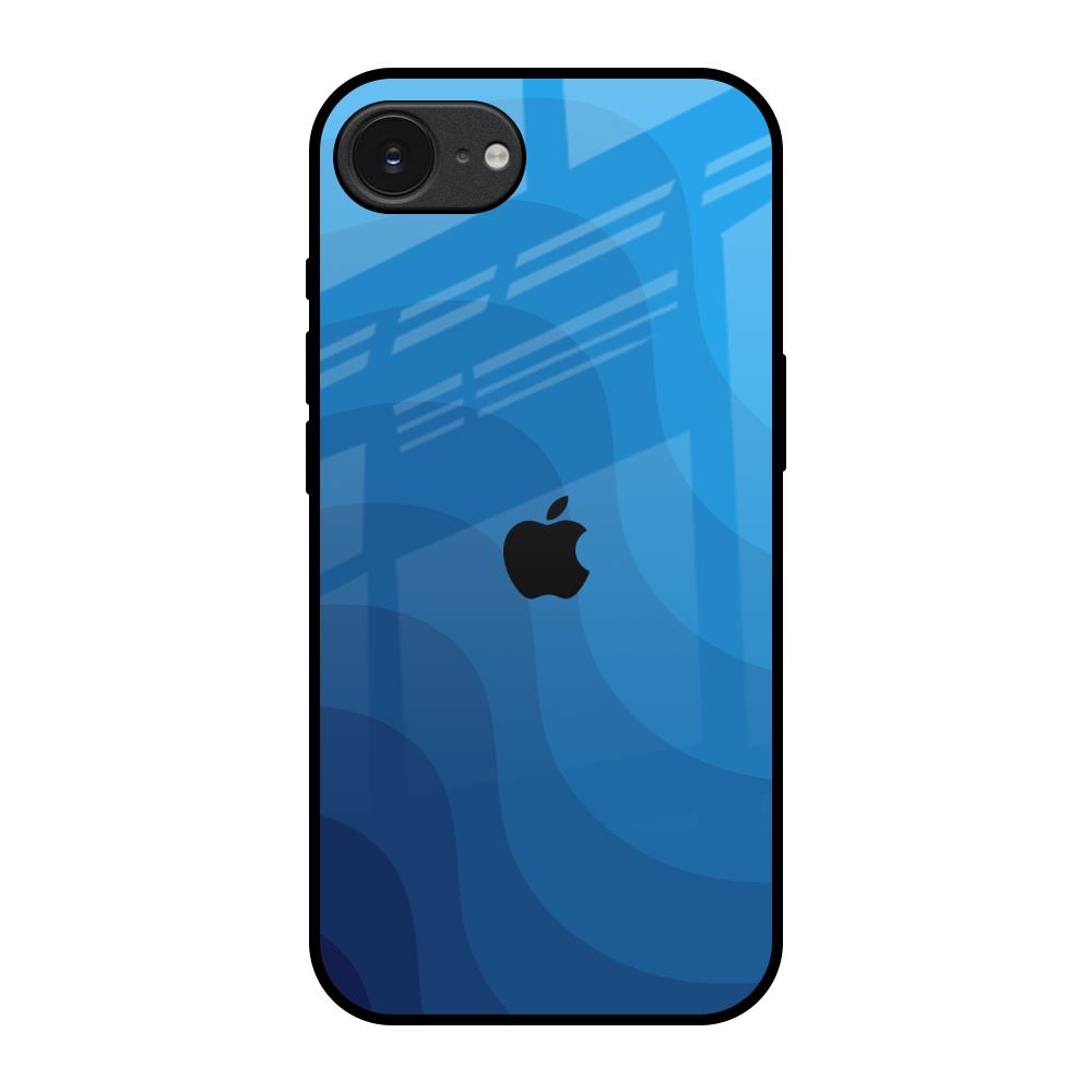 Blue Wave Abstract Apple iPhone 17e Glass Back Cover Online