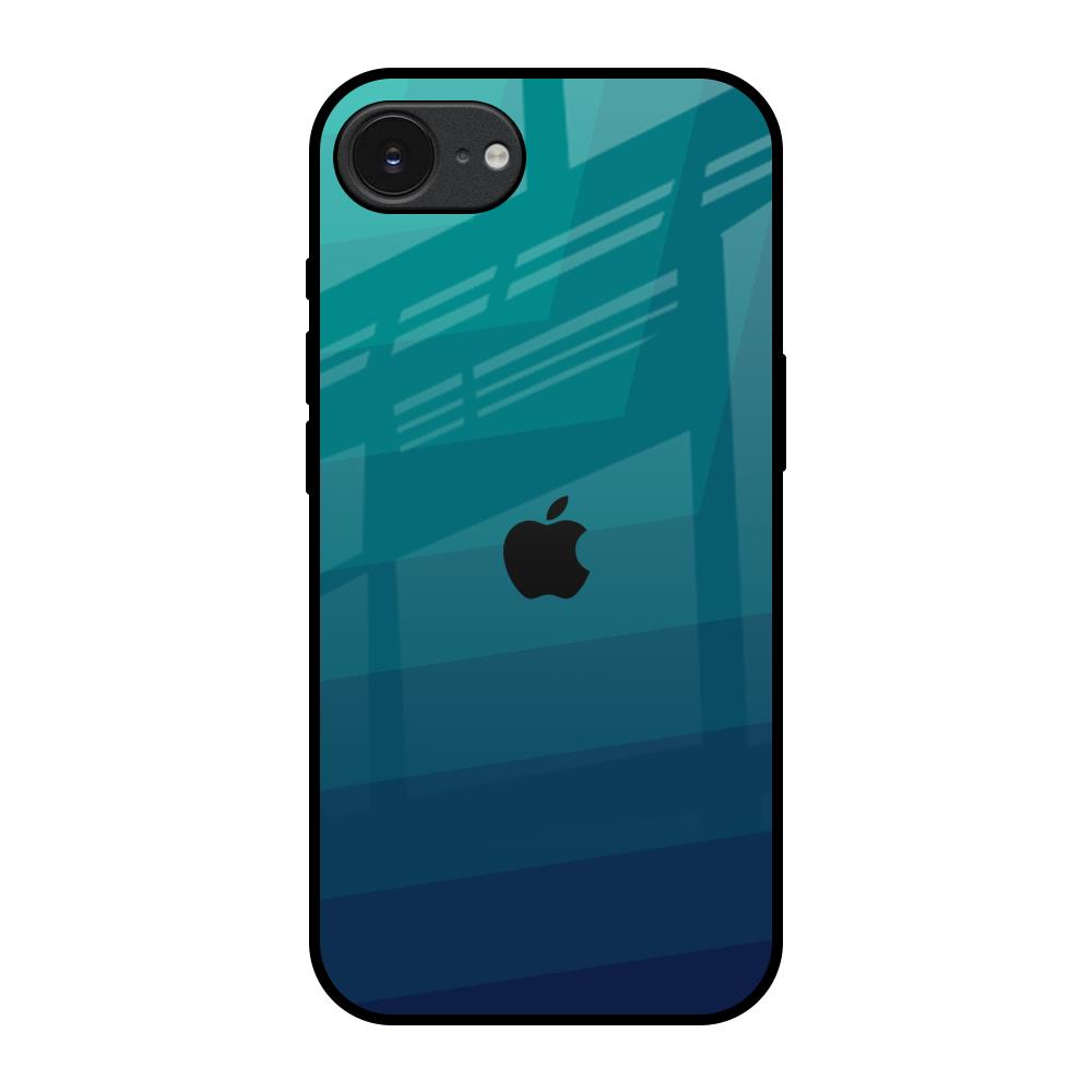 Green Triangle Pattern Apple iPhone 17e Glass Back Cover Online