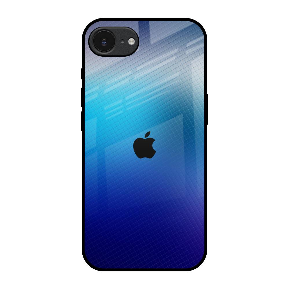 Blue Rhombus Pattern Apple iPhone 17e Glass Back Cover Online