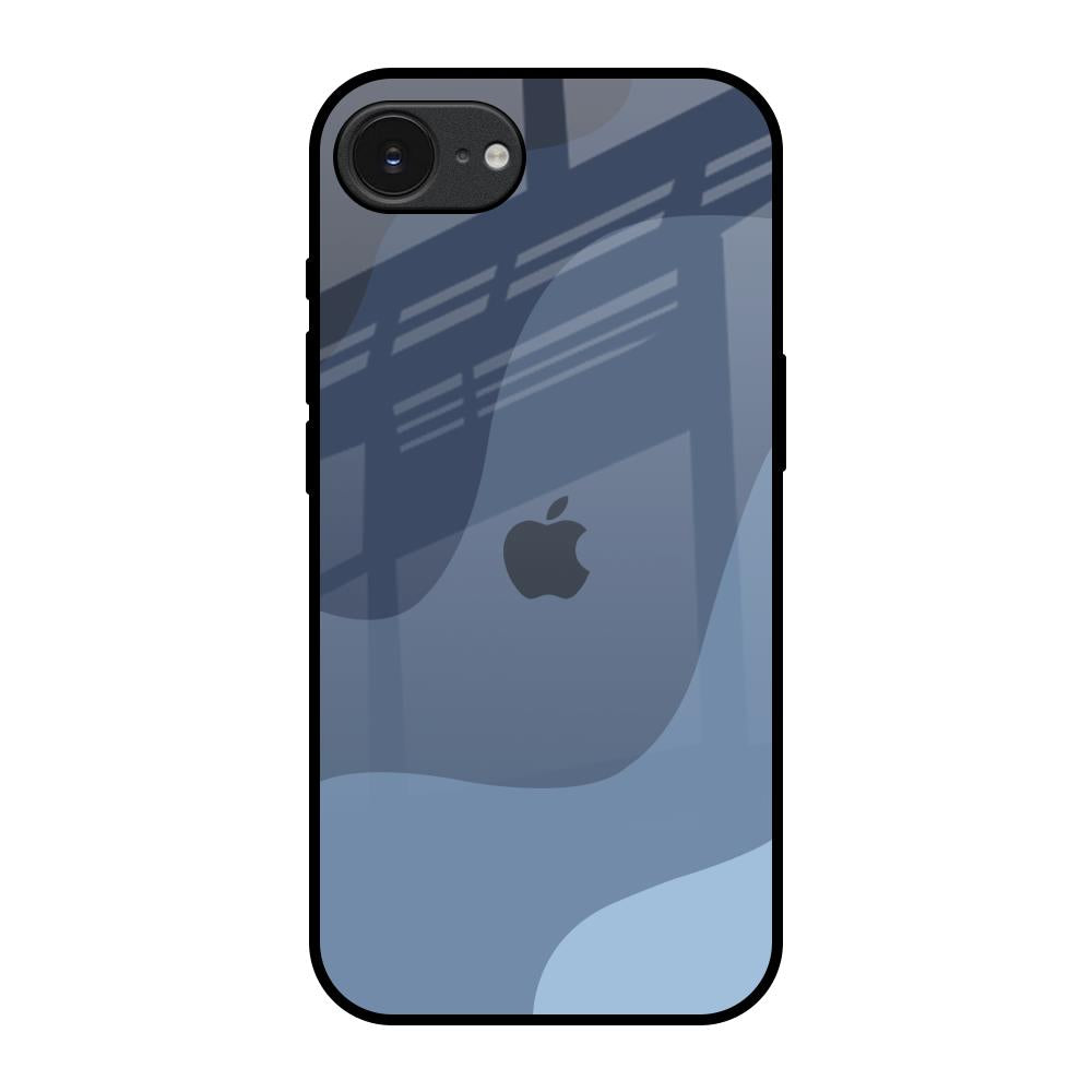 Navy Blue Ombre Apple iPhone 17e Glass Back Cover Online