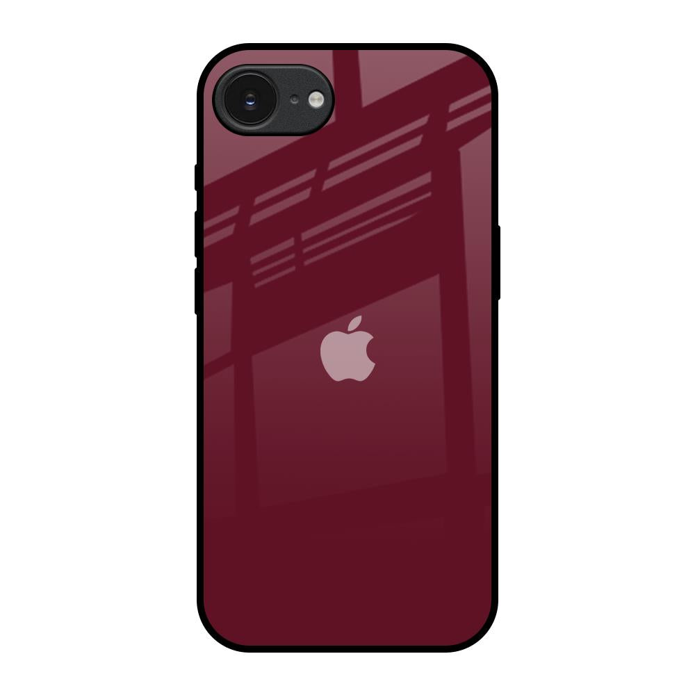 Classic Burgundy Apple iPhone 17e Glass Back Cover Online