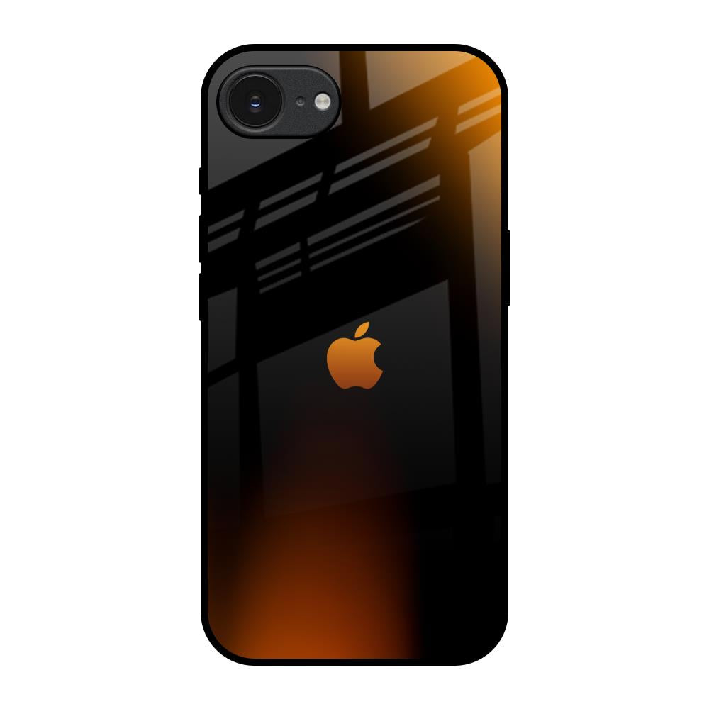 Orange Black Fusion Apple iPhone 17e Glass Back Cover Online