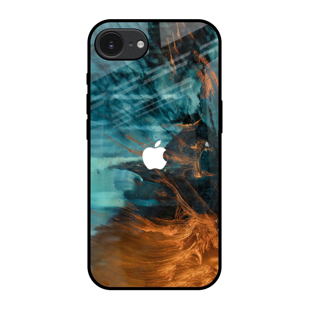 Golden Splash Apple iPhone 17e Glass Back Cover Online
