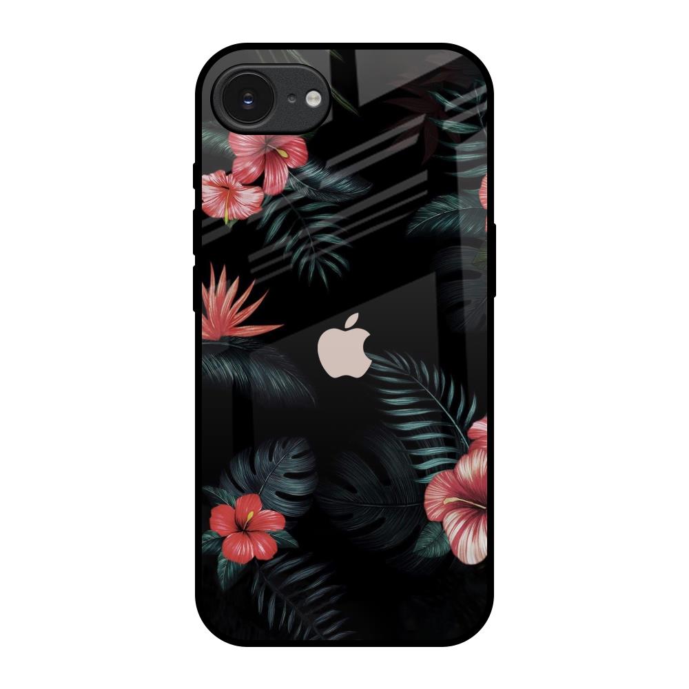 Tropical Art Flower Apple iPhone 17e Glass Back Cover Online